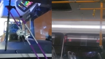 Bus de la 10 E fue atacado a balazos en Pachacámac cuando trasladaba a diez pasajeros por la avenida Las Palmas - Créditos: Captura de pantalla de Exitosa.