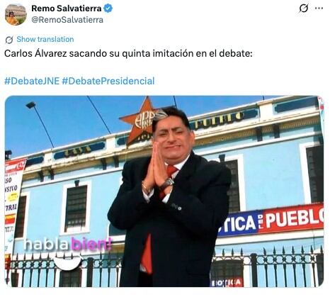 Debate presidencial EN VIVO: lo más viral en redes tras los momentos más polémicos. Captura: X.
