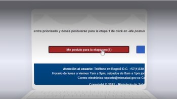 Botón para postularse a otra