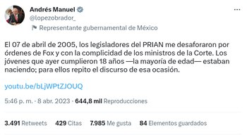 AMLO se lanzó contra el