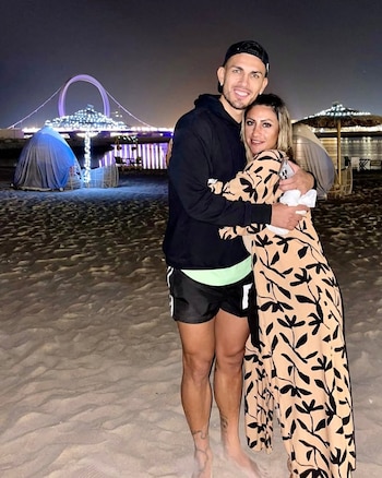 Liliana Vanesa Paredes y Leandro Paredes
