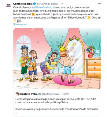 El partido señaló que las