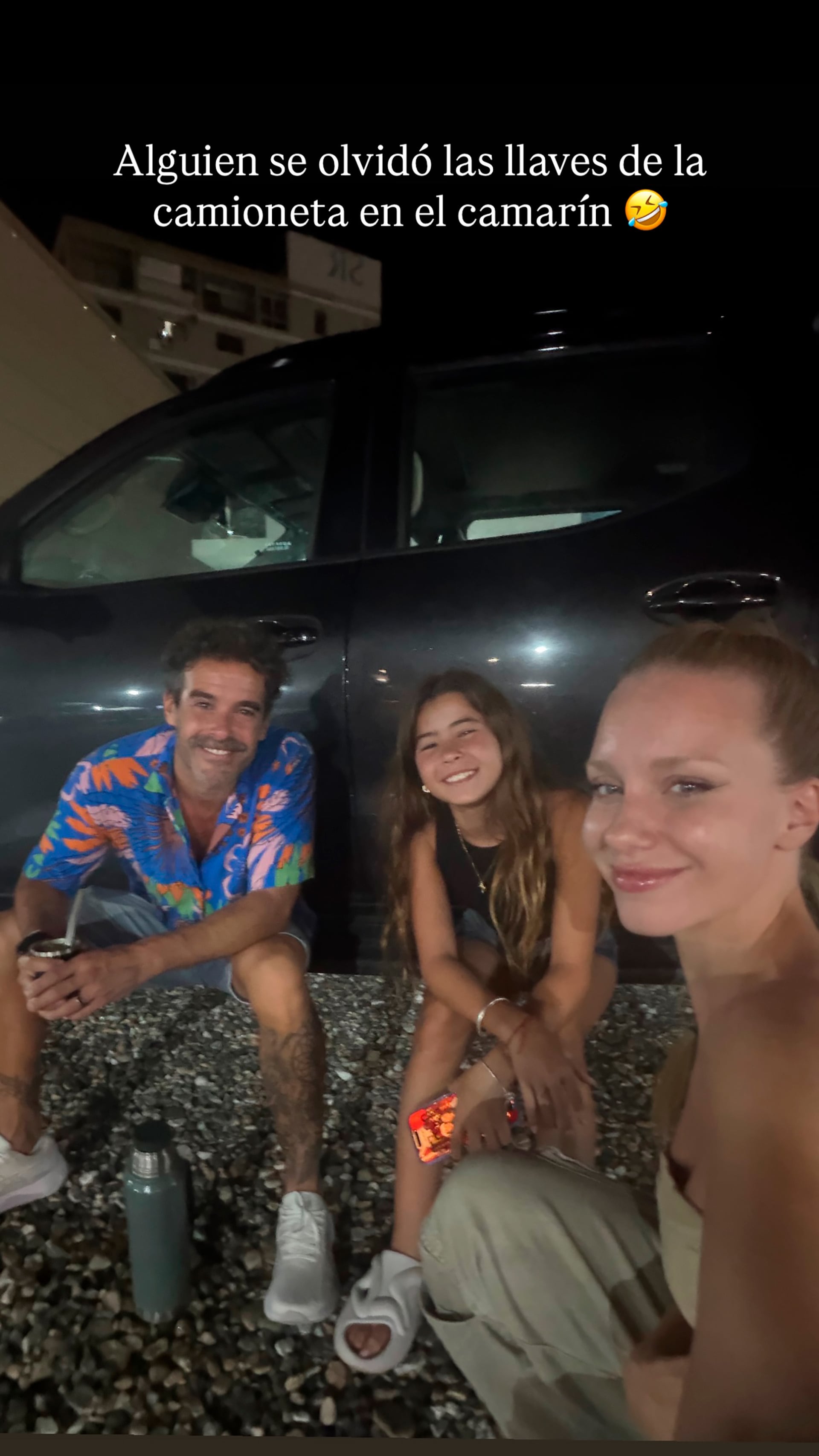 La divertida foto del reencuentro entre padre e hija