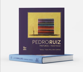 Pedro Ruiz: Pinturas / Paintings reúne una selección de la obra del artista bogotano Pedro Ruiz, nacido en 1957.