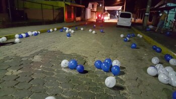 Septiembre de 2018. Globos regados