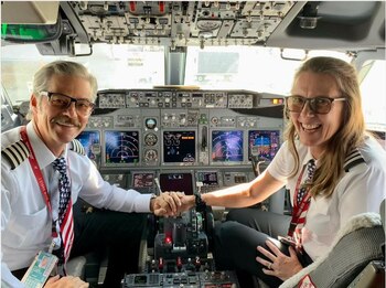 Joel y Shelley en una