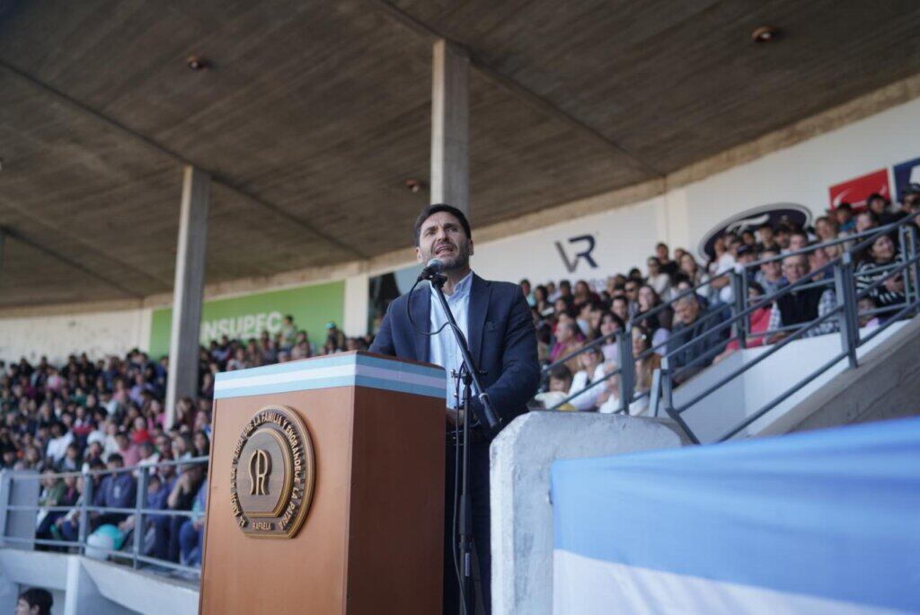 Maximiliano Pullaro, durante la Expo Rural en Rafaela (Foto: ruralrafaela.com.ar)