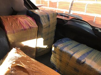 La droga encontrada dentro del