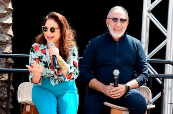 Gloria y Emilio Estefan recordaron el apoyo que dieron a Shakira en dos etapas de su vida - crédito EFE/Gerardo Mora/Archivo
