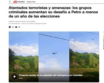 En el exterior hablan del