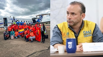 Ante la emergencia con 273 personas muertas, 3 mil 824 heridas y 377 desaparecidas, el grupo de voluntarios cruzó a Colombia para sumarse a la búsqueda de sobrevivientes entre edificios colapsados bajo la gestión de Alejandro Eder. (Fotos: Instagram)