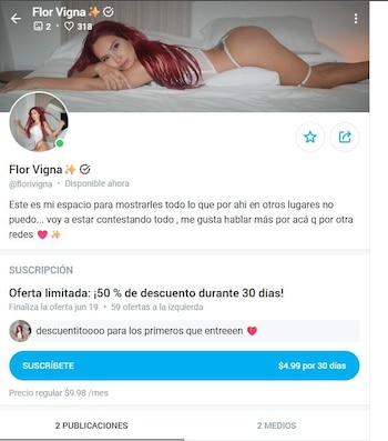Flor presentó su nuevo espacio digital con una invitación directa a sus seguidores