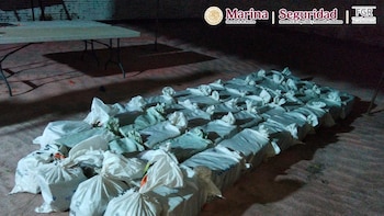 Asegura marina 834 kilos de cocaína en Chiapas: se evitó que 1.66 millones de dosis llegaran a las calles, informó Harfuch
