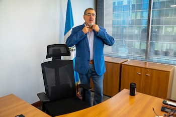 El presidente electo de Guatemala,