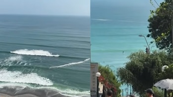 Mar de la Costa Verde cambia a un inusual color turquesa por ingreso de aguas cálidas: ¿qué está pasando frente a Lima?
