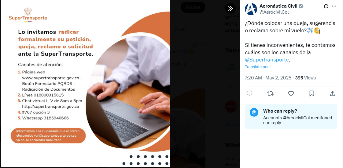 La comunicación de la Aeronáutica