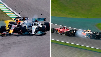 Tensión y toques entre Verstappen-Hamilton y el choque de Norris a Leclerc: así fue la alocada séptima vuelta del Gran Premio de San Pablo de la Fórmula 1