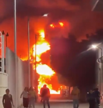 Incendio Guanajuato. Foto: (@YoSoy_gto)