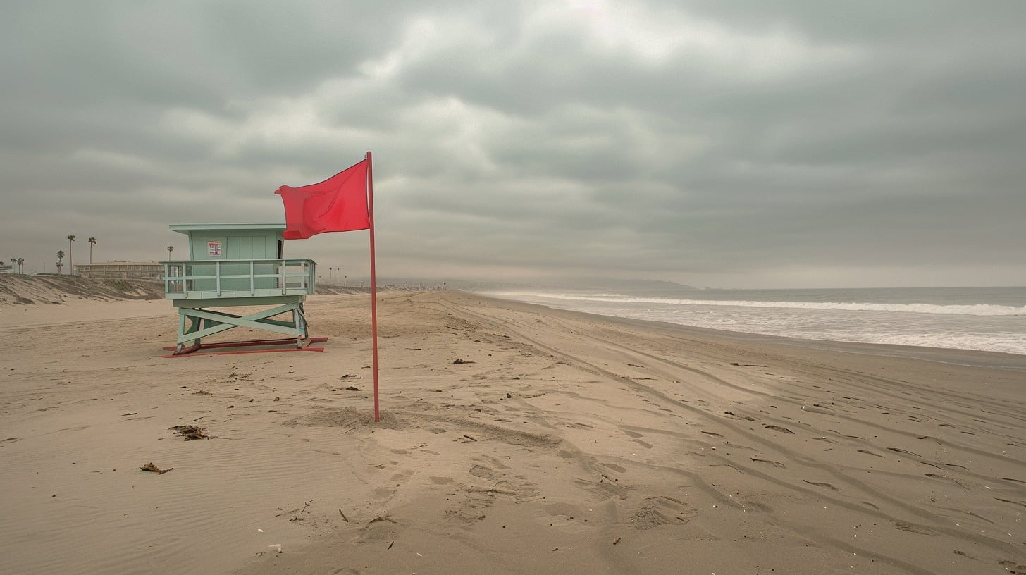 El sistema de banderas de seguridad en las playas argentinas informa sobre el estado del mar y previene accidentes en la Costa Atlántica (Imagen Ilustrativa Infobae)