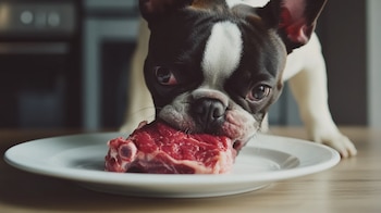 Los perros adoran la carne,