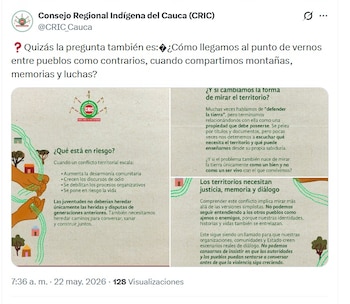 crédito @CRIC_Cauca/X