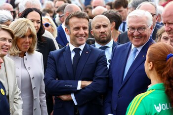 Steinmeier y Macron visiaron el