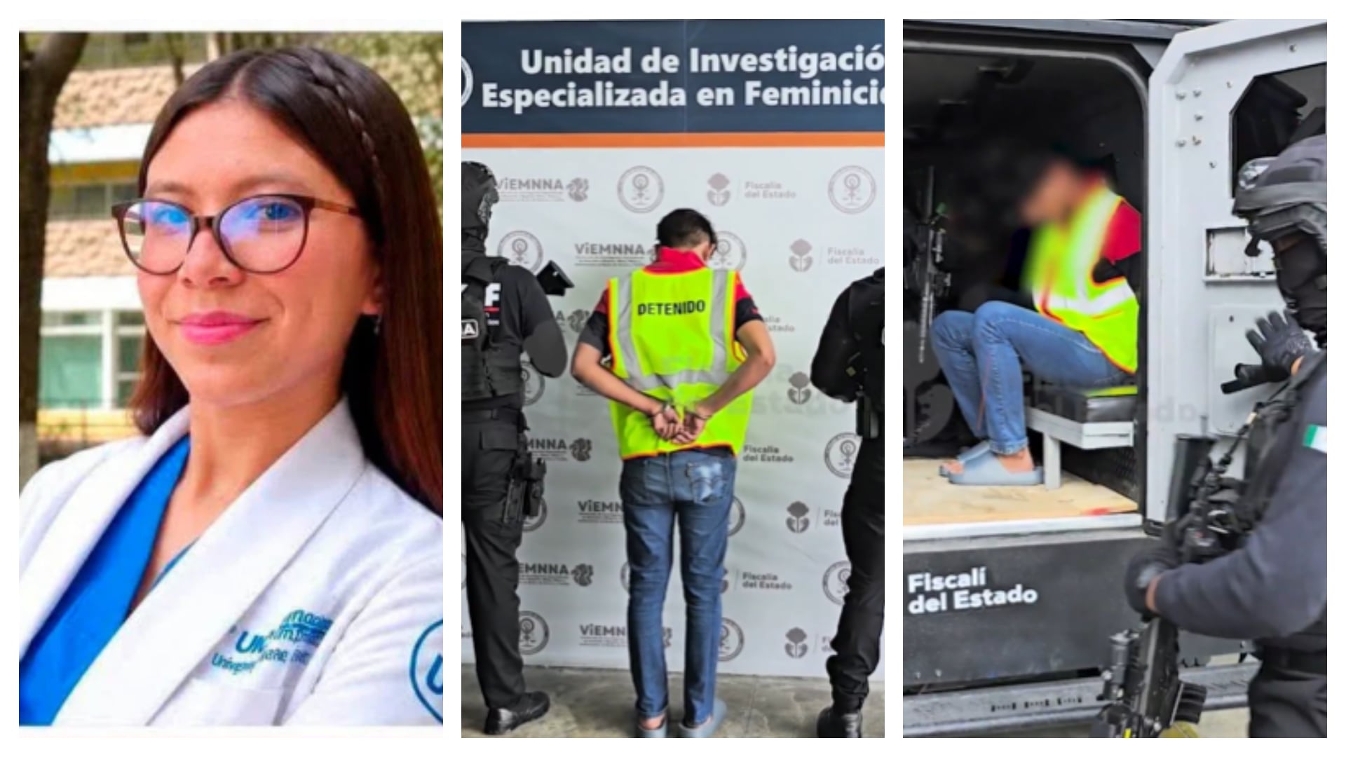 El hombre fue quien llevó a Karla tras pedir un servicio de traslado en moto taxi por aplicación pero la llevó a una brecha, la atacó y mató informó la Fiscalía Foto: Fiscalía y redes