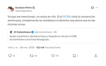 Con este mensaje en las