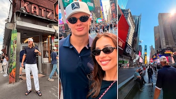 Es una de las máximas figuras del Mundial y sorprendió con su paseo como un turista más por las calles de New York