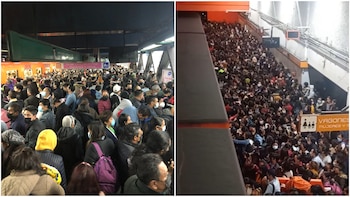 La Línea 7 del STC Metro colapsó este 10 de octubre (Fotos: Twitter)