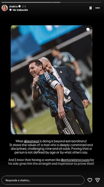 La carta de Shakira a Messi y Antonela