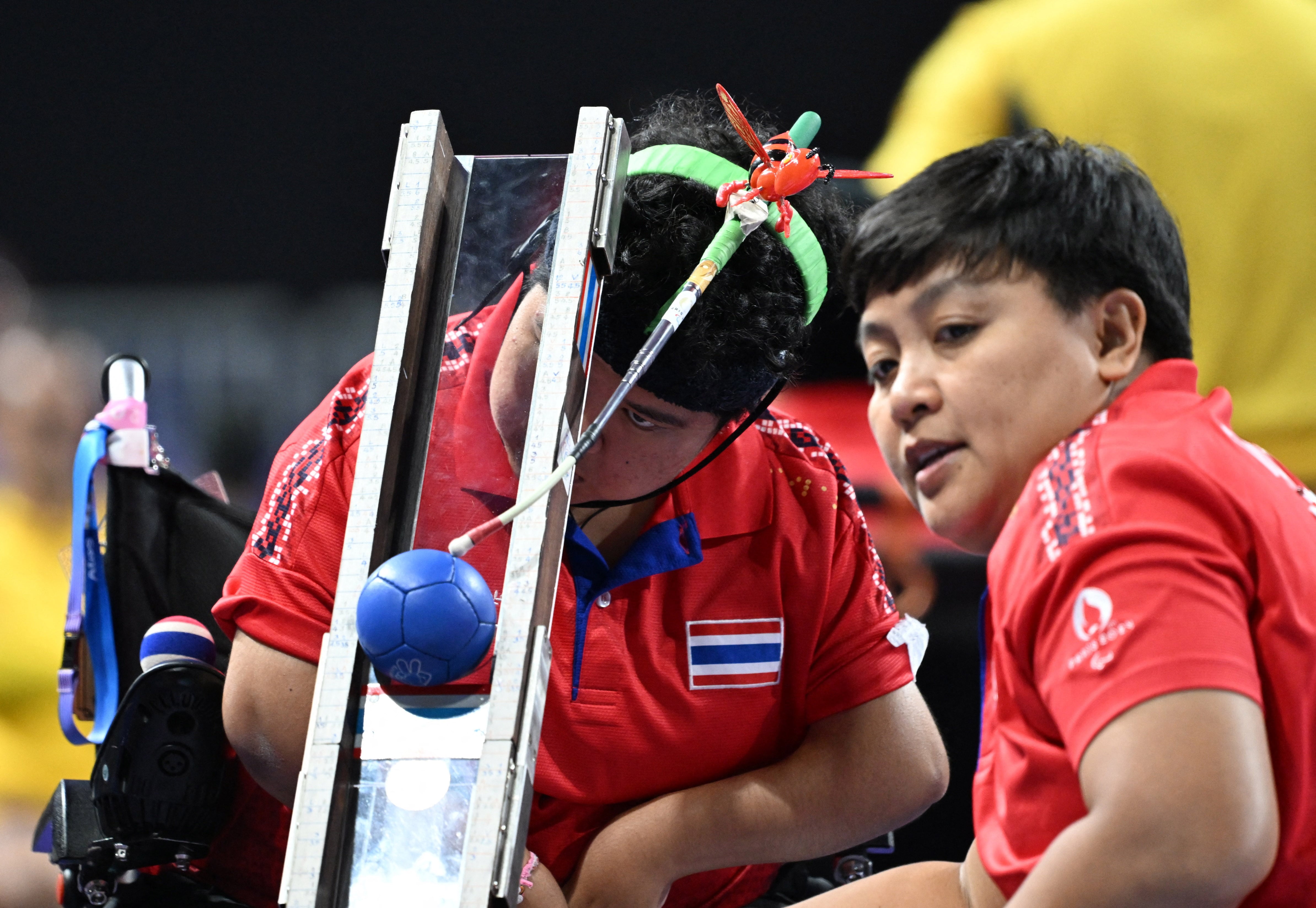 Boccia en los Juegos Paralímpicos de París 2024. (REUTERS/Jennifer Lorenzini)