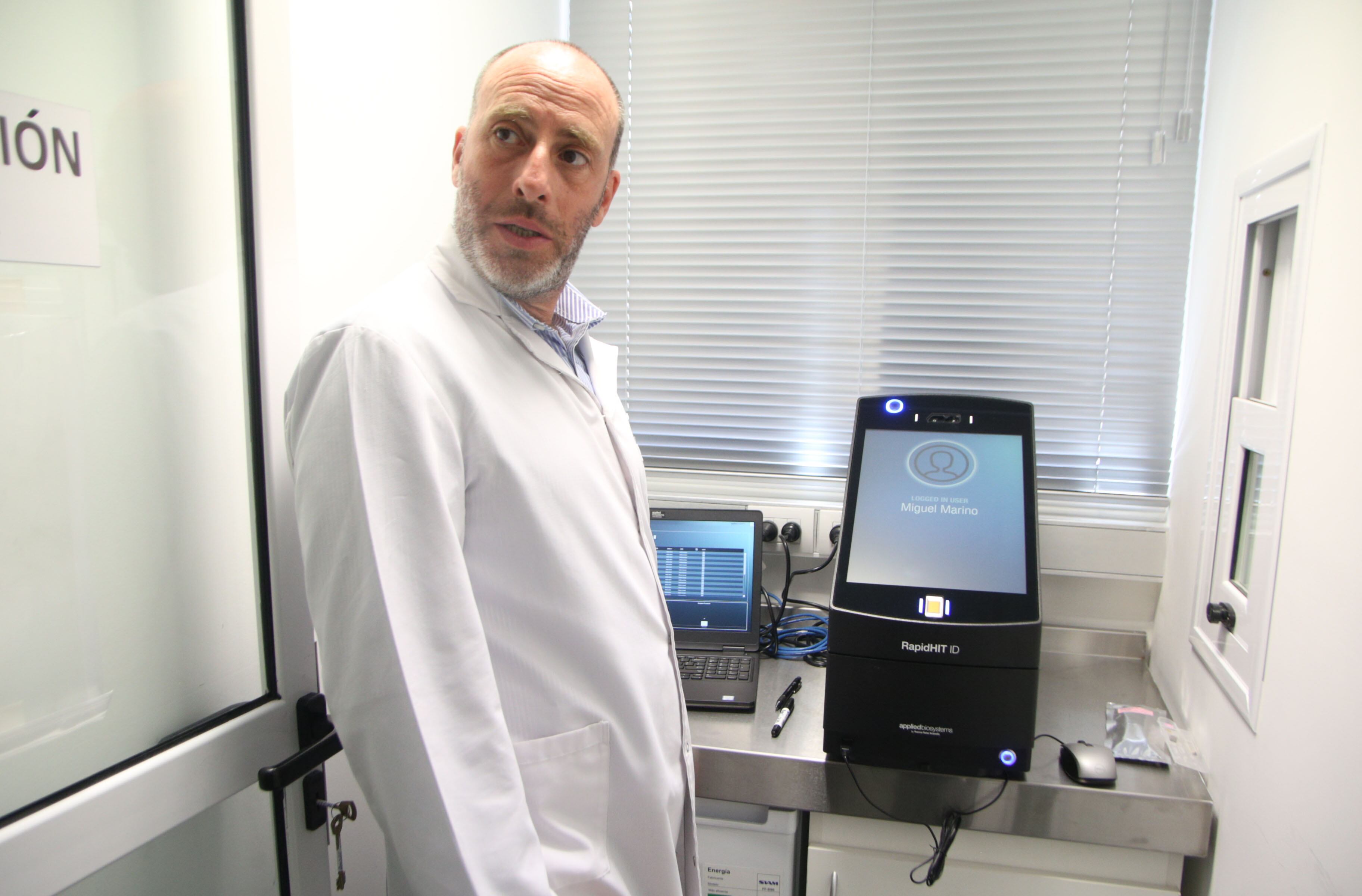 Miguel Marino, director del Laboratorio de Huellas Genéticas de Mendoza