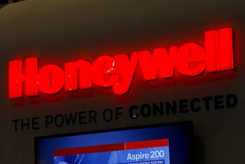 Logo de Honeywell. (REUTERS/Denis Balibouse)