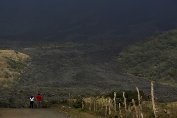 Una zona agrícola cubierta de