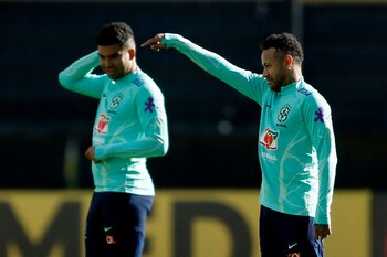 Neymar y Casemiro, los peso