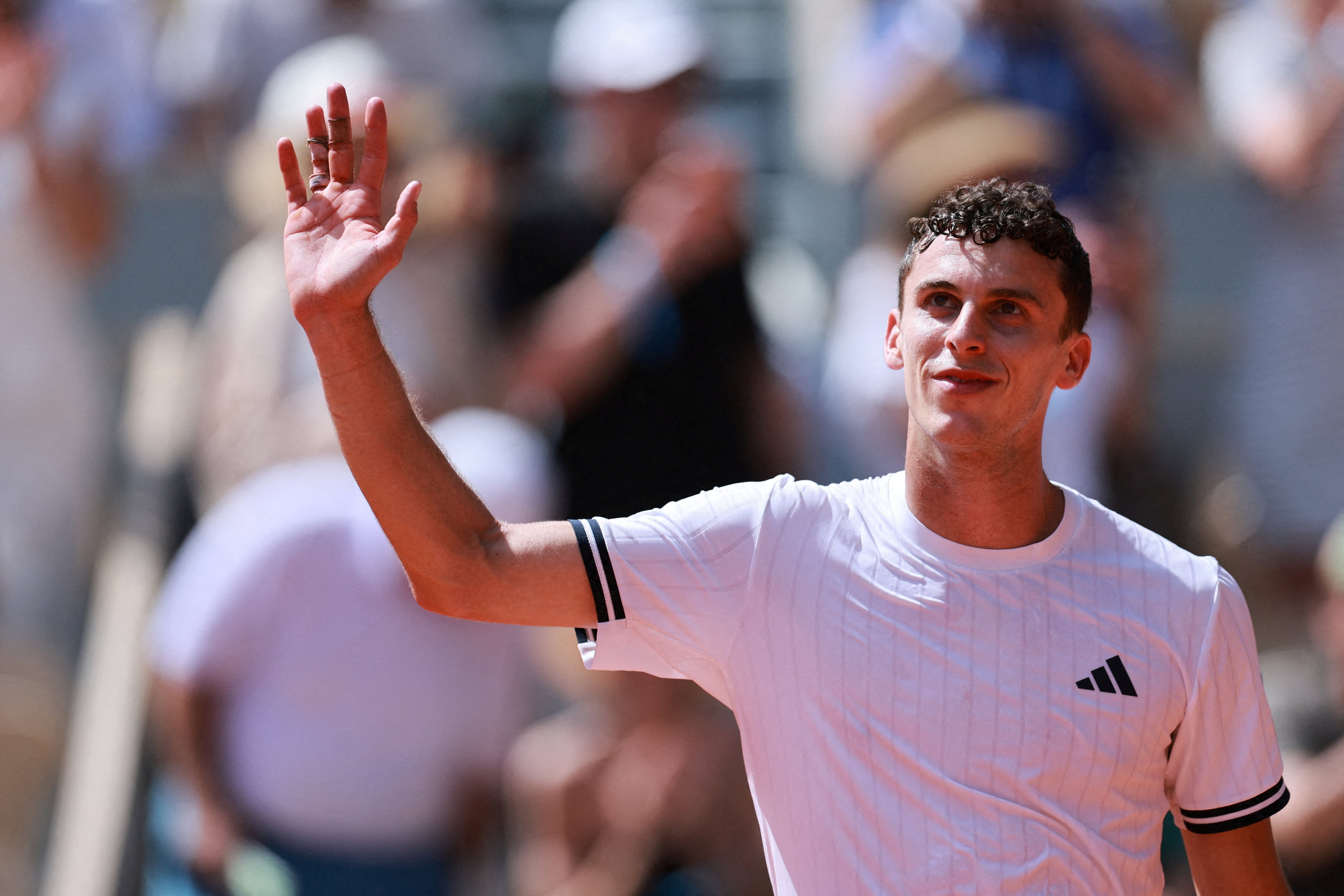 Juan Manuel Cerúndolo tendrá un estreno difícil en el US Open (Crédito: REUTERS/Stephanie Lecocq)