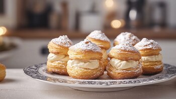 Receta de profiteroles de crema