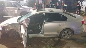 Así quedó el auto en