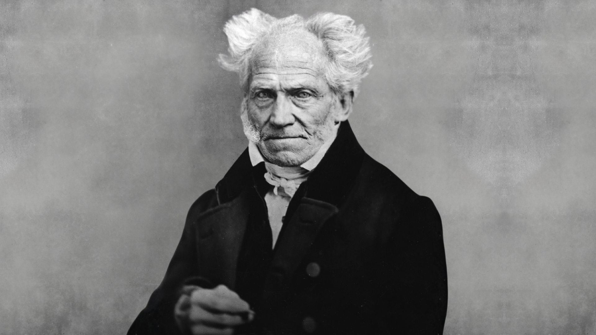 Fotografía del filósofo Arthur Schopenhauer, realizada por Johann Schäfer. (Frankfurt am Main University Library)