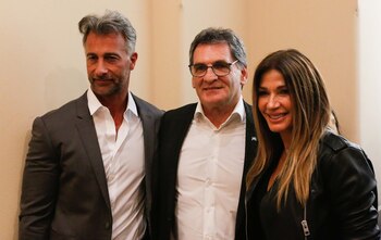 Ova Sabatini, Claudio Avruj y Catherine Fulop