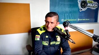 El coronel Yeison Ramos, comandante