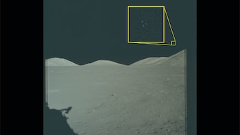 Captan luces anómalas sobre la superficie lunar en imagen ampliada