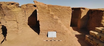 Los arqueólogos identificaron en Ain Al-Sabil viviendas que funcionaron como espacios de culto antes de la construcción de la basílica cristiana - Credit: Courtesy of the Egyptian Ministry of Tourism and Antiquities
