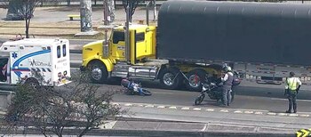 Accidente en Bogotá - crédito @BogotaTransito/X
