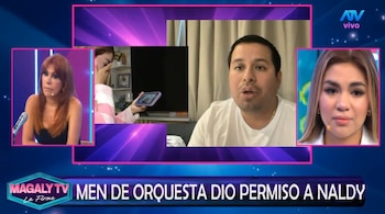Naldy Saldaña contradice versión del abogado de Óscar Custodio: "Yo le dije que iba a denunciar". Captura: Magaly TV La Firme.