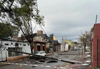 Concordia fue una de las localidades más afectadas por el fenómeno (Facebook: Tormentas de Zona Sur)