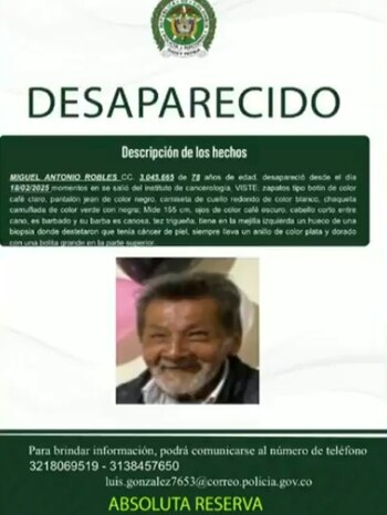 Miguel Robles se encontraba en