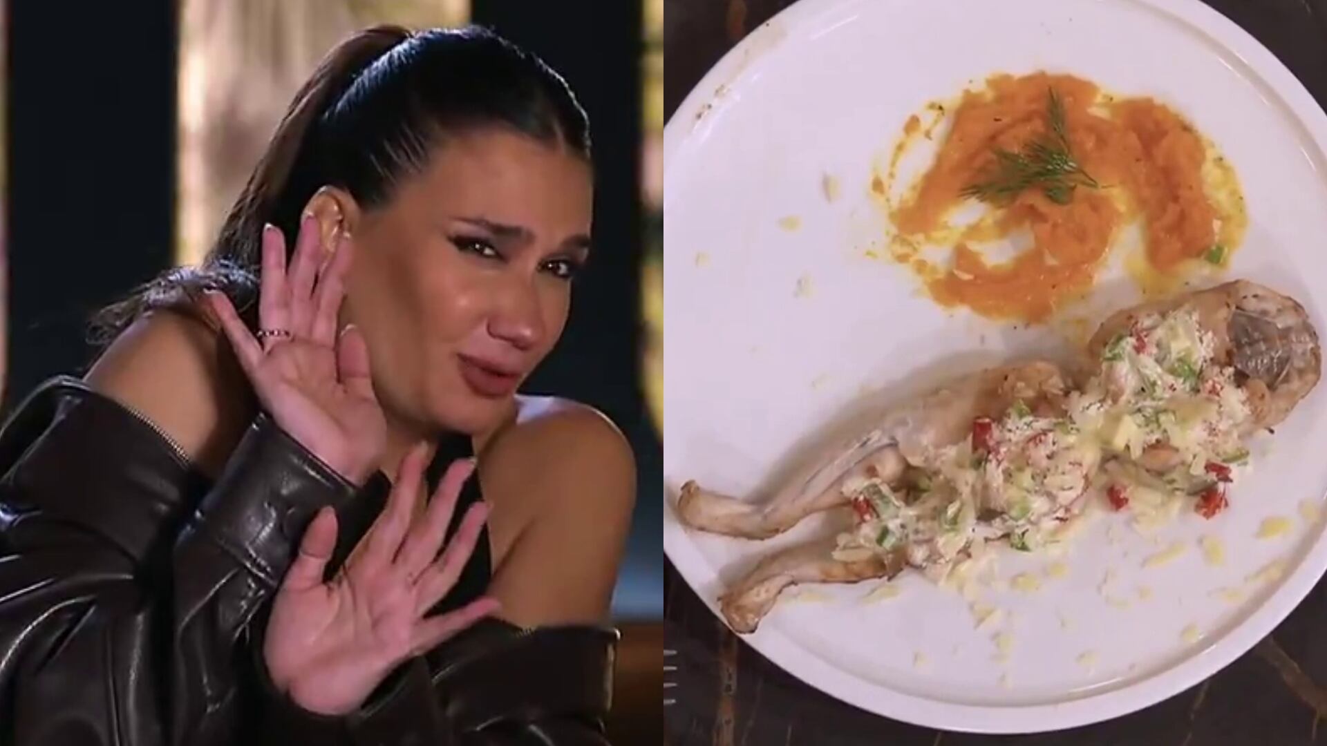 Momi Giardina presentó un plato de rana en MasterChef Celebrity y el jurado fue letal: “Alto chicle”