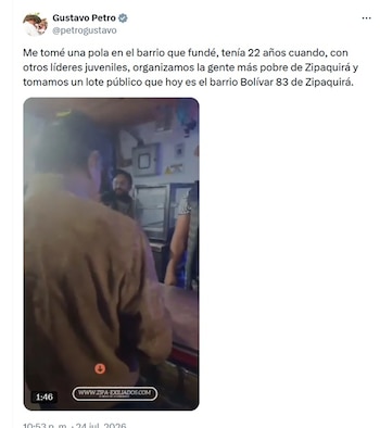 El mandatario compartió el video en sus redes sociales, que causó decenas de reacciones entre sus seguidores y detractores - crédito @petrogustavo/X